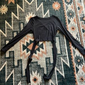 Woman’s Black Crop Top